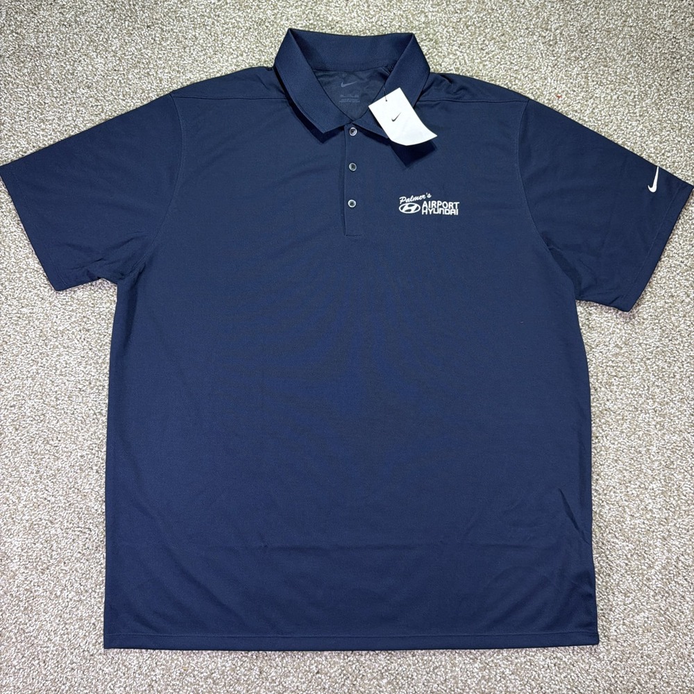 New With Tags Men's Nike Navy Blue Golf Polo 2XL